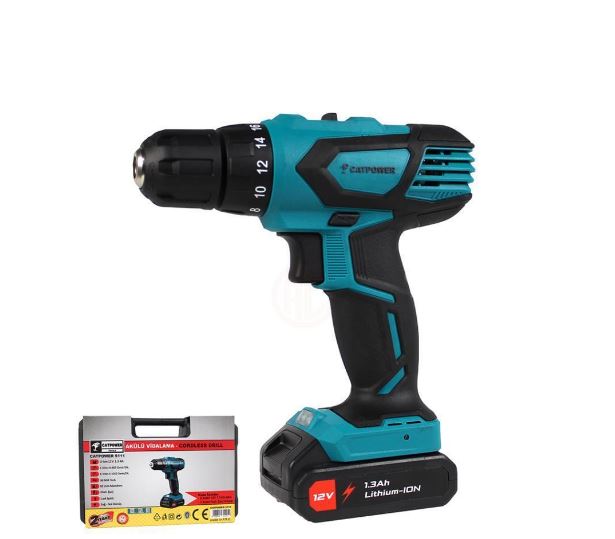 CAT MATKAP 12 V ŞARJLI LİON ÇİFT AKÜ